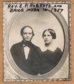 Rev. E.P. Roberts and bride Myra in 1857