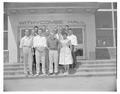 Agriculture Weekend committee chairpersons standing on the steps of Withycombe Hall