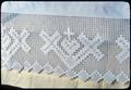 75 x 81 inch hand embroidered bedspread and hand crocheted by Mrs. Lillian Groat, 1930