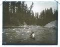 Canoes on river