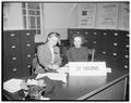 State high school principals and representatives interview graduates of their schools, February 1954