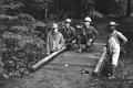 Section of trail and bridge along the Clackamas River built by Timber Lake Job Corpsmen