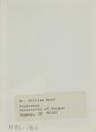 Boyd, William Beaty, UO President, 1975 - 1980 [18] (verso)