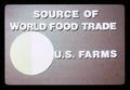 United States share of world food trade presentation slide, 1979