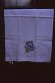 Huck embroidered towel, 32 x 15 inches, Swedish, by Clive Morris, Reedsport, Oregon, circa 1950
