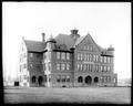 Eaton Hall on Willamette University campus, Salem. Lawn in foreground.