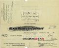 Henry Weinhard Company Check to William H. Wessinger
