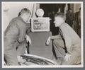 Two trainees with radio equipment, Naval Amphibious Base Little Creek, Virginia, circa 1942