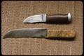 Finnish puukko knife and household knife, 12 inches long made by Matt H. Tolonen 1917 or early 1920s (property of Carl Tolonen)