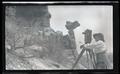 Irene Finley photographing a balancing rock