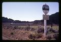 Fort Rock and state park sign, Lake County, Oregon, circa 1972