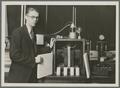 Man with lab equipment in chemical engineering