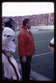 Oregon State University head football coach Dee Andros on the sidelines at Autzen Stadium, 1969