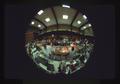 Fisheye view of North Bend Coin Show from front entrance, North Bend, Oregon, 1981
