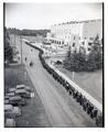 OSC commencement processional leading into Gill Coliseum