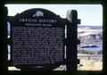 Oregon History - Memaloose Island marker, Oregon, circa 1973