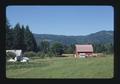 Red barn extension to picnic area at R. L. Clark's, Oregon, 1974