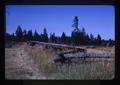 Closeup of rail fence near Tigard, Oregon, 1966