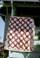 74 x 80 inch Wedding Ring quilt made in Eudora, Arkansas by Easter Jones, late 1930s