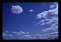 Clouds in blue sky, Oregon, 1975