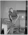 "Fred Hart, forestry student from Ohio who hitch-hiked 2000 miles to attend OSC, 1952-1953," September 1952
