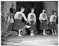 Rally Squad at first all-school rally during new student week, September 1956