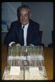 Dr. Luther Smith with barley germination tests, 1965