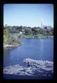 River and church, Arnprior, Ontario, Canada, 1989