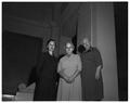 Campus Women of Achievement for 1957 at the Matrix Table banquet, sponsored by Theta Sigma Phi, April 1957