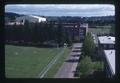 Campus view looking south toward Hawley Hall, Gill Coliseum and Parker Stadium, Oregon State University, Corvallis, Oregon, 1974