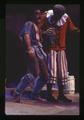 W. Paul Doughton as Caliban and J. Paul Hopkins as Stephano in The Tempest, 1989