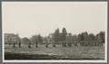 Cadet company marching on parade field, circa 1920