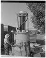 Giant transformer given to electrical engineering department for lab work in Dearborn Hall, September 7, 1950