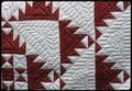 Delectable Mountain pattern quilt, 86 x 105 inches, 1976