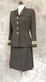 Skirt suit military uniform (Navy) of black wool