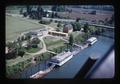 Aerial view of crew facilities on the Willamette River, Oregon State University, Corvallis, Oregon, May 8, 1976