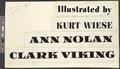 Clark, Ann Nolan. World Song. New York: Viking Press, 1960., circa 1960 [b012] [f003] [001a]