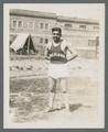 A track and field athlete from Chemawa Indian School, circa 1920s