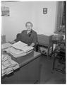 May Workinger, School of Education placement secretary, August 1954