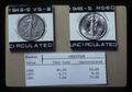 Comparison of condition and value of VG-8 and MS-60 1946 fifty cent coins, 1981