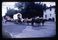 Covered wagon drawn by oxen, circa 1965