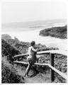 Woman standing on trail at Devils Churn