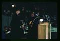 T.J. Starker, President MacVicar, and Dean Carl Stoltenberg at Commencement, Oregon State University, Corvallis, Oregon, June 6, 1971