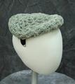 Hat of gray woven pipe-cleaners
