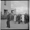 Commencement attendees filing into the coliseum, 1962