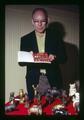 "Anson" displaying penny bank collection, Corvallis Coin Club, Corvallis, Oregon, circa 1973