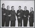 Award presentation, USAF ROTC cadets, circa 1960