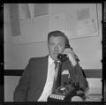 Dr. George W. Cochran on phone at American Institute of Biological Sciences national convention, August, 1962