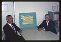 Dean Wilbur T. Cooney and Director G. Burton Wood with Branch Station Map, 1966