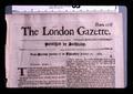 Top of front page of The London Gazette number 2527, January 27, 1687